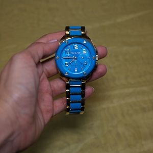 Michael Kors blue gold Watch
